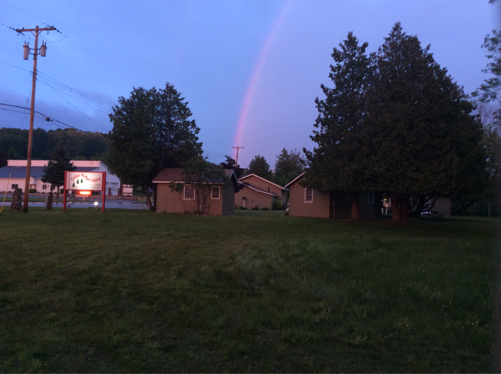 Rainbow at Cedar Ridge Cabins